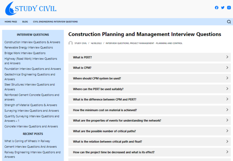 Civil engineering interview book
